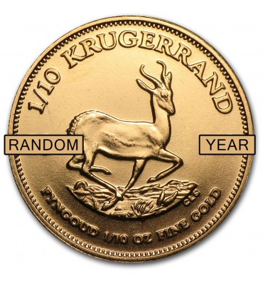 Sudafrica Krugerrand oro 1/10 oz