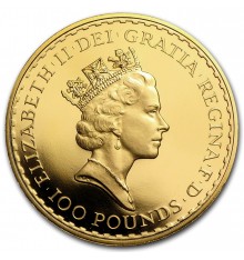 100 Sterline Britannia d'oro 2