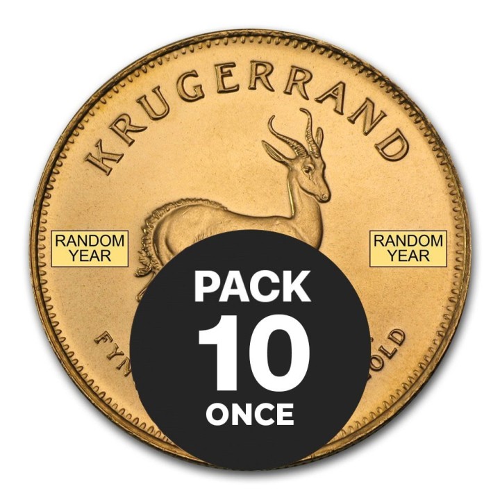 Pack da 10 monete d'oro da 1 oncia di anni e paesi misti - Euronummus SpA