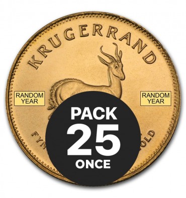Pack da 25 once d'oro (anni e paesi...