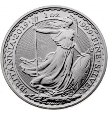 Inghilterra Britannia 1 oncia argento