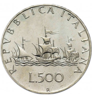 500 Lire Caravelle in argento