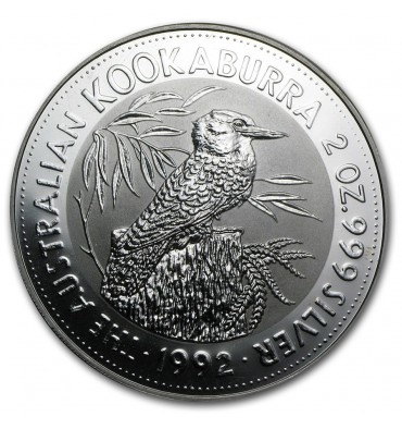 Australia Kookaburra 2 once argento