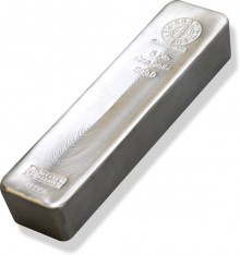 Lingotto argento puro Argor Heraeus 5.000 grammi