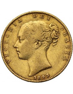 Sterlina oro Vittoria (Stemmata) 2
