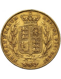Sterlina oro Vittoria (Stemmata)