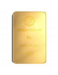 Lingotto oro puro della "Fortuna" 5 grammi 2