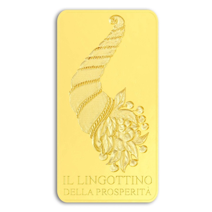 Lingotto oro puro della "Prosperita'" 100 grammi