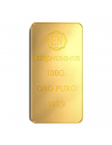 Lingotto oro puro della "Prosperita'" 100 grammi
