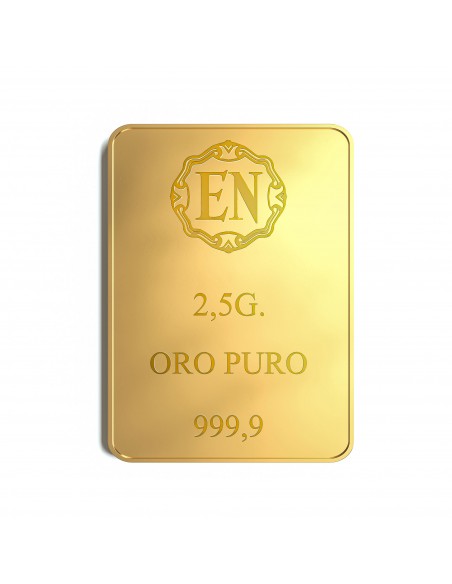 Lingotto oro puro EN 2,5 grammi