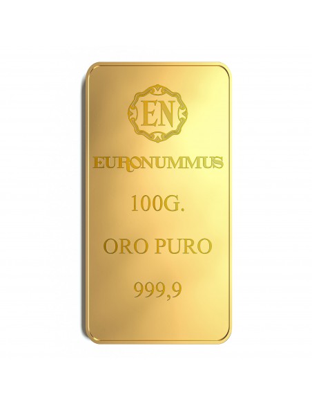 Lingotto oro puro EN 100 grammi