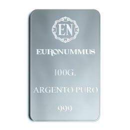 Lingotto argento puro EN 100 grammi