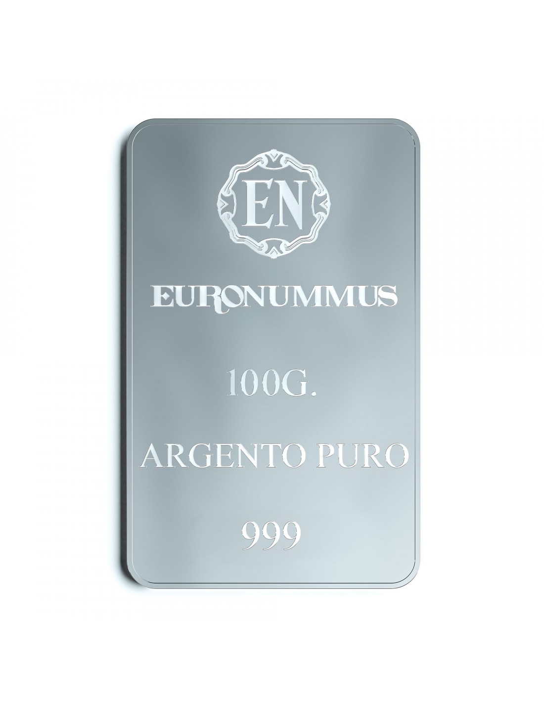 Lingotto da 100 grammi in argento puro 999/1000 - Euronummus SpA
