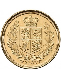 Sterlina oro 2002 stemmata (FIOR DI CONIO)