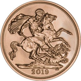 Mezza Sterlina oro 2019 (FIOR DI CONIO)