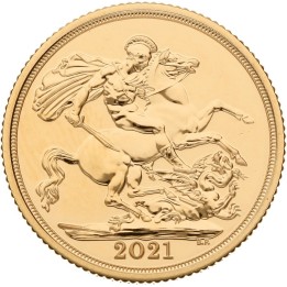 Mezza Sterlina oro 2021 (FIOR DI CONIO)