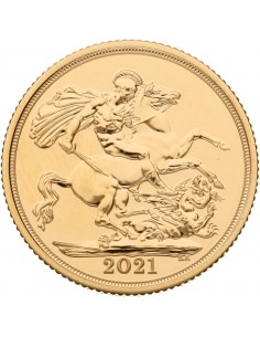 Mezza Sterlina oro 2021 (FIOR DI CONIO)