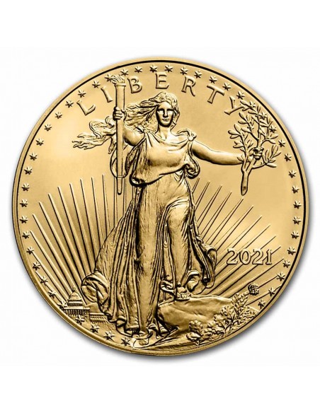 America Aquila 5 Dollari d'oro nuovo design 2021 (FIOR DI CONIO)