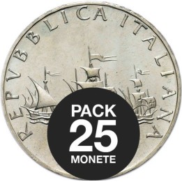 Pack da 25 x 500 Lire in argento