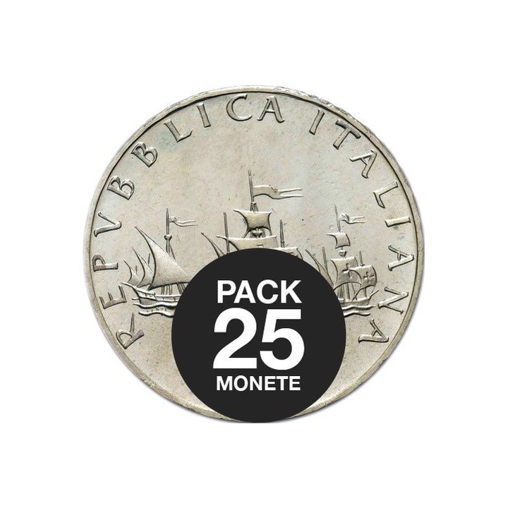 Pack da 25 x 500 Lire in argento