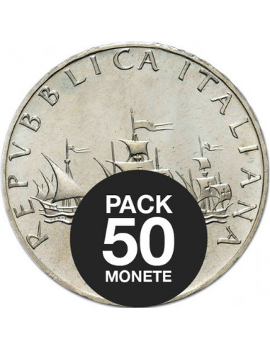 Pack da 50 x 500 Lire in argento