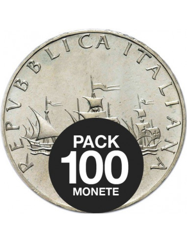 Pack da 100 x 500 Lire in argento