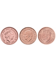 Cofanetto Sterline Regina Elisabetta II + Carlo III + Re Carlo III