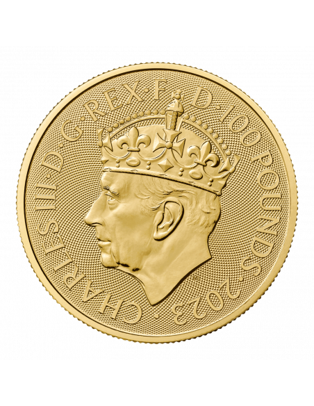 100 Sterline Incoronazione Re Carlo III (FIOR DI CONIO)