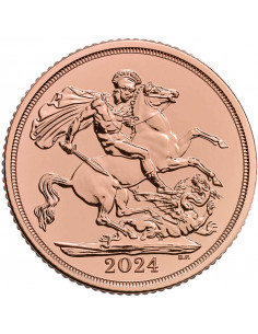 Mezza Sterlina oro 2024 - Re Carlo III (FIOR DI CONIO)