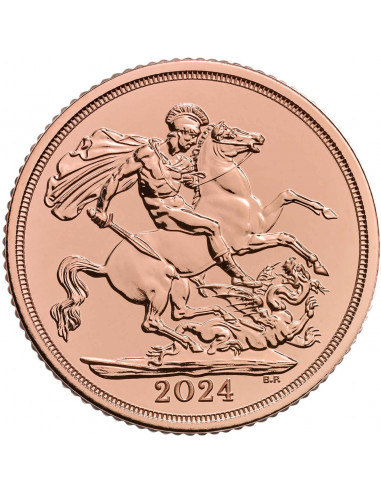 Mezza Sterlina oro 2024 - Re Carlo III (FIOR DI CONIO)