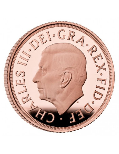 Sterlina oro 2024 Re Carlo III PROOF 916,7/1000 Euronummus SpA