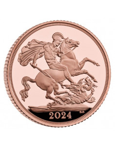 Sterlina oro 2024 - Re Carlo III versione PROOF 2