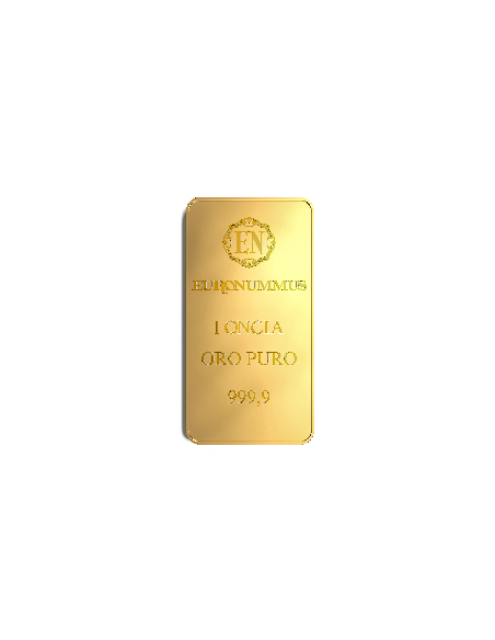 Lingotto oro puro EN da 1 oncia (31.1g)