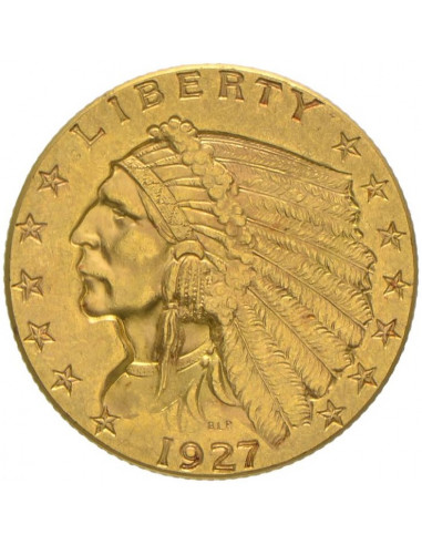 2,5 Dollari d'oro Testa Indiano