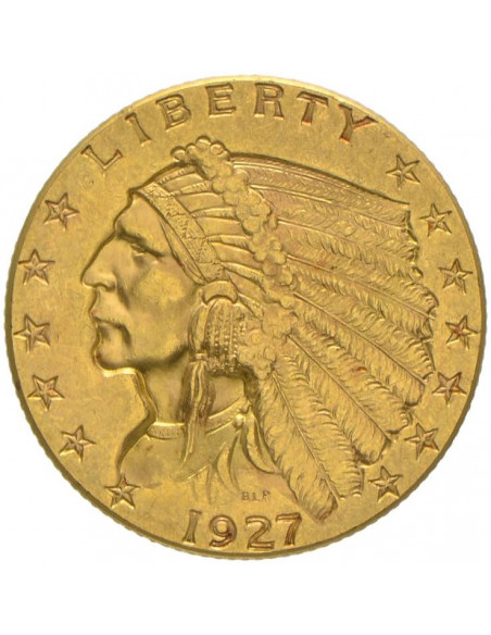 2,5 Dollari d'oro Testa Indiano
