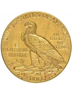 2,5 Dollari d'oro Testa Indiano 2