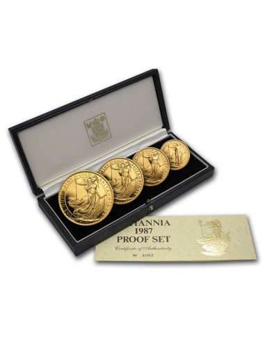 Britannia serie oro proof set 1987