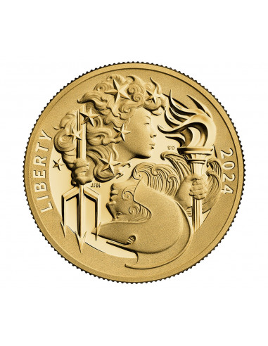 100 Dollari oro Liberty & Britannia 2024 PROOF
