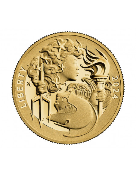 100 Dollari oro Liberty & Britannia 2024 PROOF