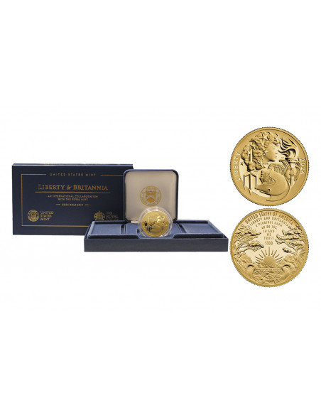 100 Dollari oro Liberty & Britannia 2024 PROOF