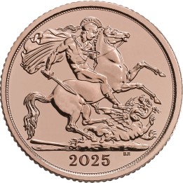 Mezza Sterlina oro 2025 - Re Carlo III (FIOR DI CONIO)