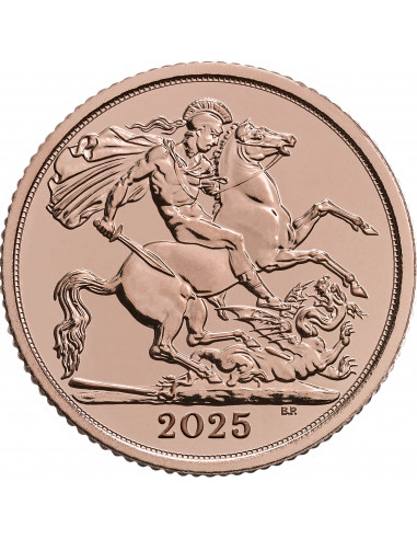 Mezza Sterlina oro 2025 - Re Carlo III (FIOR DI CONIO)
