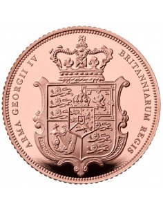 Sterlina oro 2025 - Re Carlo III Scudo Araldico PROOF 2