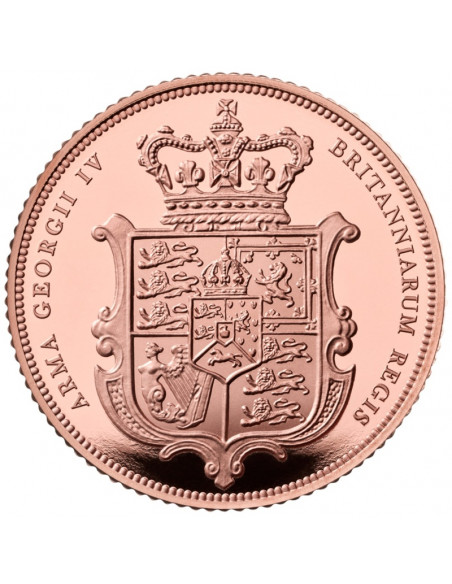 Sterlina oro 2025 - Re Carlo III Scudo Araldico PROOF