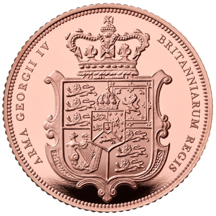 Sterlina oro 2025 - Re Carlo III Scudo Araldico PROOF