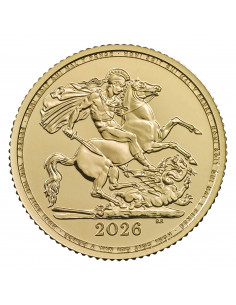 Mezza Sterlina oro 2026 - Re Carlo III (FIOR DI CONIO)