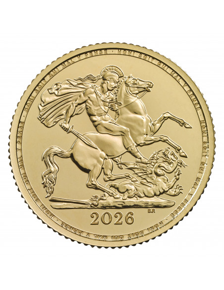 Mezza Sterlina oro 2026 - Re Carlo III (FIOR DI CONIO)