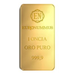 Lingotto oro puro EN da 1 oncia (31.1g)