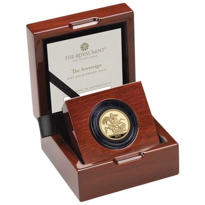 Sterlina oro 2027 PROOF - Re Carlo III