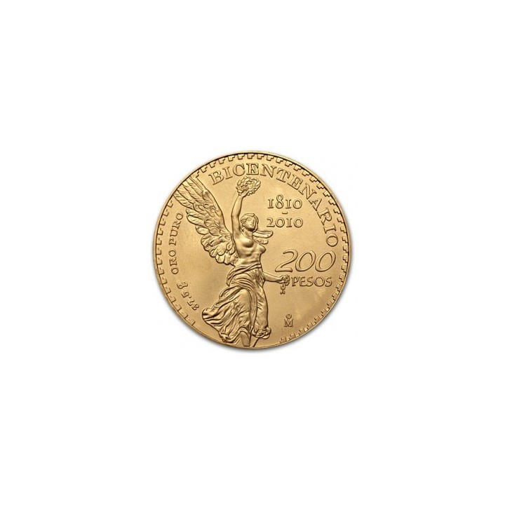 Moneta oro 200 Pesos Messico Libertad bicentenario in oro 900 - Euronummus SpA